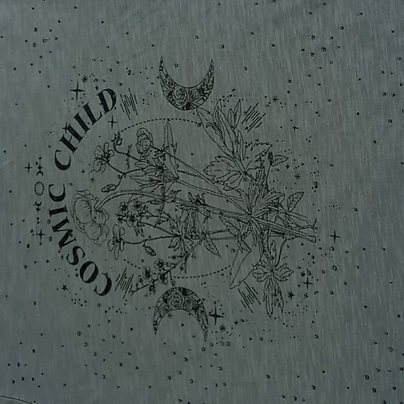 Dirtee Laundry Cosmic Child Size S Glitter Details Short Sleeve Woman's T-Shirt - Picture 5 of 7